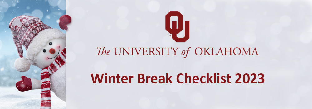 Winter Break Checklist 2023graphic
